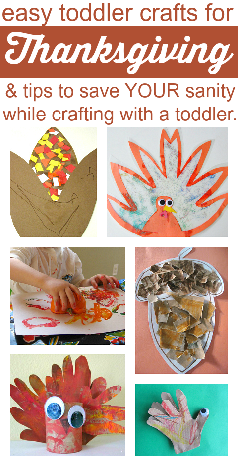 Easy Thanksgiving Crafts For Toddlers {and tips for parents too} - No Time  For Flash Cards